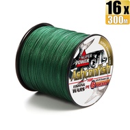 Ashconfish 16 Strands 300M PE Line Braided Fishing Line X16 Braids Fishing Line Fishing Accessories