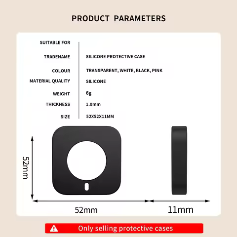 Silicone Protective Cover for Oura Ring 4 / Oura Ring 5 Smart Ring Charging Base Anti-Dust Shockproo