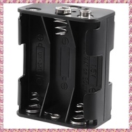 [W Y D H] Double Side Spring 6 x 1.5 V AA Battery Holder Case Box Black