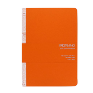 Soft Touch線條筆記本／A5（80張14.8x21）橘色【FABRIANO】 (新品)