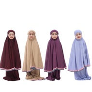 TELEKUNG MUKENA BUDAK MURAH ARAFAH KANAK-KANAK LACE SAIZ 2 TAHUN HINGGA 4 TAHUN