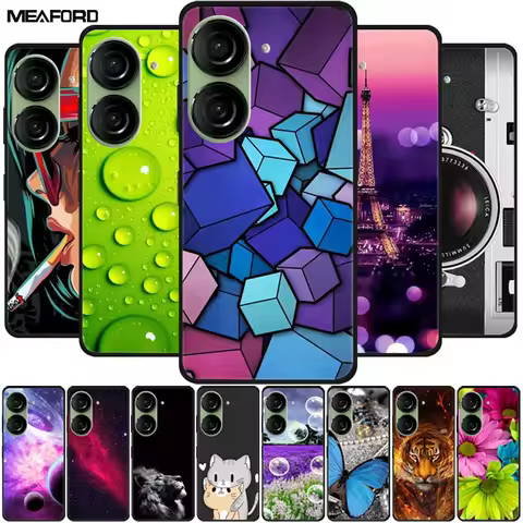 For Asus Zenfone 10 Case Cover Asus Zenfone 10 Capa Phone Bumper Back Colour Shockproof Fundas Asus 