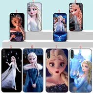 OPPO A17 k A58 A78 A18 A3 Pro A3X A80 5g Realme C35 c55 narzo N55 A2 Anime Elsa Princess Soft black 