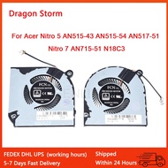 For Acer Nitro 5 AN515-43 AN515-54 AN517-51 Nitro7 AN715-51 N18C3 Notebook PC Fans Radiator Cooler GPU CPU Cooling Fan