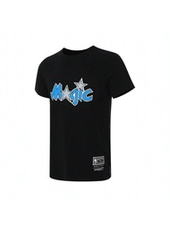 เสื้อยืด T-Shirt คอกลมถักแขนสั้น Mitchell & Ness รุ่น Orlando Magic ไลฟ์สไตล์ สำหรับเพศชายและเพศหญิง