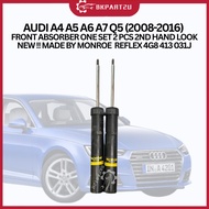 AUDI A4 A5 A6 A7 Q5 (2008-2016) FRONT ABSORBER ONE SET 2 PCS 2ND HAND LOOK NEW  MADE BY MONROE  REFL