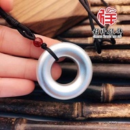 Safe Buckle Ancient Method Pendant 999 Pendant Pure Silver Men Women Sweater Chain Money Retro Trans