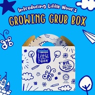 Growing Grub Box by LITTLE NUUR BABY FOOD. combo baby food 6m+, 8m+, 10m+.
