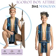 LAM Buwan ng Wika Traditional Wear for Boy Igorot Mindanao Costume Katipunero Farmer Costume