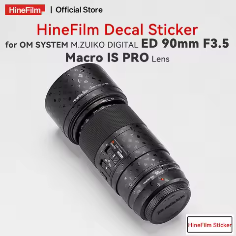 Hinefilm Skin for Olympus 90mm F3.5 Macro IS PRO Lens Skin OM System 90 F3.5 Lens Wrap Cover 90F3.5 