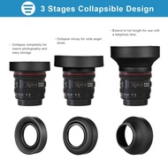 bamaxis 67mm Lens Hood Set with Tulip Flower + Collapsible Rubber Cleaning Cloth Replacement for Can