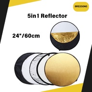 CAHAYA Reflector 5 In 1 Portable 60cm - US 24 Inch Photo Studio Light Reflector