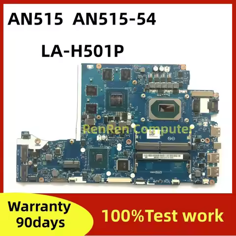 EH5VF LA-H501P FOR ACER AN515 AN515-54 Laptop Motherboard with I5-9300 I7-9750 GTX1650 GTX1050 Mainb