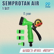 1 SET KEPALA SEMPROTAN SELANG AIR 1/2 INCH WATERGUN 7 JET SPRAY / KEPALA SEMPROTAN SELANG AIR TAMAN