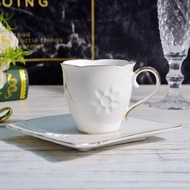 簡歐描金陶瓷杯碟 餐飲咖啡杯 薄胎陶瓷咖啡杯 歐式咖啡杯微瑕