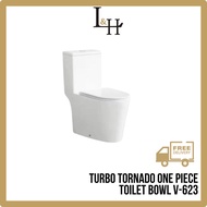 [ANTI-BACTERIA] Turbo Tornado One Piece Toilet Bowl