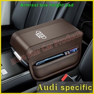 Audi Car Armrest Box Height Pad Leather Armrest Cushion Memory Cotton Elbow Support For A1 A4 A3 A5 