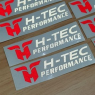 H-TEC Performance Exhaust Reflective Sticker For Windshield, Body, Body Kit, Windows