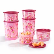 TUPPERWARE 🎈 Bloom Delight One Touch Set BEKAS KUIH RAYA