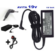 Avita 19v 2A - 3.42a Power supply adapter Charger Essential Slim Pin 3.5mm*1.35mm ( AVITA New OEM Re