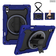For Samsung Tab S11 Ultra 14.6" X930 X936B Heavy Duty Rugged Tablet Case Hand Strap Stand Shockproof