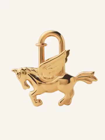 vintage Pegasus Lock for Hermés birkin kelly bag charms Metal Lock Keychain Bag Pendant Necklace Pen
