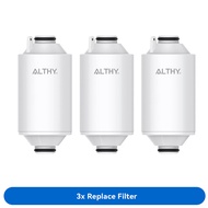 ALTHY Vitamin C Revitalizing Shower Head Water Filter - Reduces Chlorine Fluoride Heavy Metal & Soft