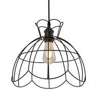 "ถูกชัวร์"โคมไฟแขวนเหล็ก (E27x1) LUZINO รุ่น F7901B-MBK ขนาด 36.5 x 36.5 x 31 ซม. สีดำ*ส่งด่วนทุกวัน