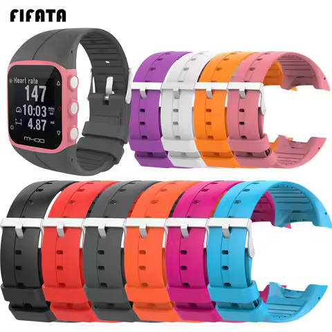 FIFATA Replacement Soft Silicone Watch Sport Band Strap For Polar M400 Band For Polar M430 Smart Wat
