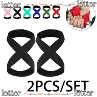 LETTER 1 Pair Weightlifting Hand Belt, Bracer 8 Words Sport Fitness Wrist Wraps,  Polyester Anti-Sli