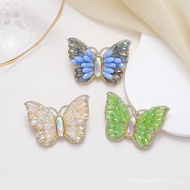 New Product ins Fashionable Oil Drop Butterfly Brooch for Women, High-End Korean Style, Elegant Pin 