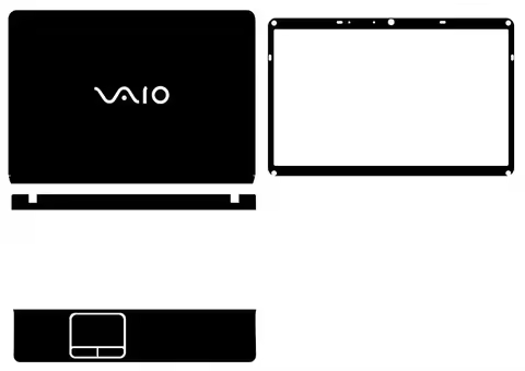 1xTop+1xScreen Bezel+1xPalmrest Skin Sticker Cover For Sony VPCEB EH EL VPCS11 S12 S13 PCG-71212T SV