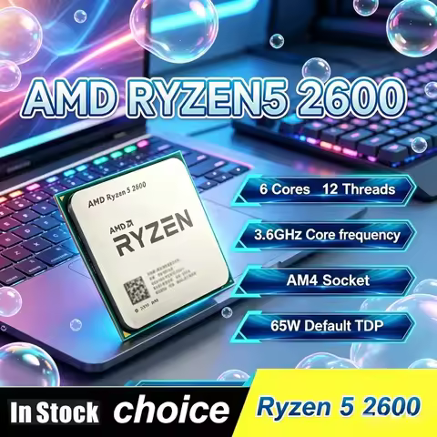 In Stock AMD Ryzen 5 2600 6 Core 12 Thread 3.4GHz AM4 Processor For Old PC Upgrade