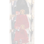 UNISEX BEANIE HAT ERA CAP ESSENTIAL 60363 BLACK N RED ORIGINAL KNIT CAP