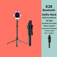 K28 Wireless Bluetooth Selfie Stick Tripod With Remote Shutter For Live Broadcasting Smartphone hold
