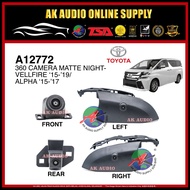 360 CAMERA COVER MATTE NIGHT CAMERA COVER TOYOTA VELLFIRE 2015-2019 /ALPHARD 2015 - 2017- A12772