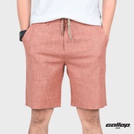 GALLOP : Mens wear LINEN SHORTS กางเกงขาสั้นผ้าลินิน รุ่น GS9022 โทนสี Fashion2 มีสี Royal Blue-กรม  Coral - ส้ม / ราคาปรกติ 2490.-