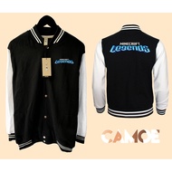 Minecraft Legends 3D Logo Varsity Baseball Jacket
