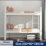 Local Power Double Decker Steel Bed Frame Solid Dormitory Bed High Quality Solid Steel Bedframe Sing