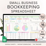 Small Business Bookkeeping Spreadsheet Google Sheets Expense Tracker Accounting Template Profit Trac