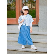 Children's Cargo Jeans Skirt - Children's Jeans Skirt - Children's Cargo Skirt