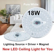 Angelila 12W 18W 24W 36W Round 220V PCB Board Lighting Source with Magnet + LED Driver Replaceable LED Module Lighting Source Modified For Led Downlight Indoor LED Ceiling Light &amp; DIY Lamps