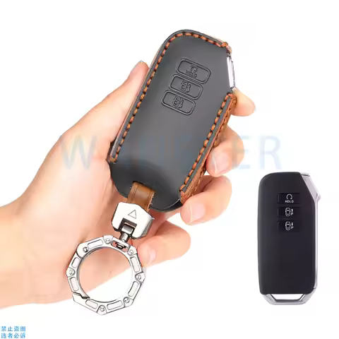 Leather Car Key Case Cover for Kia Seltos MQ4 Sportage NQ5 Ev6 Niro SG2 2021 2022 K3 K5 DL3 K8 GL3 K