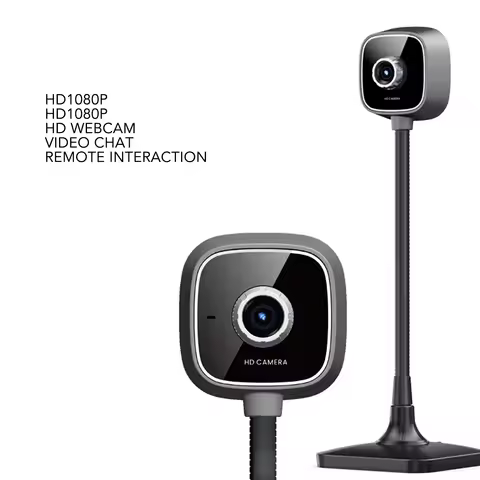 USB Camera 1080P Full HD Manual Focus Wide Angle Driver Computer Cameras for Online Class Video Conf