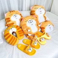 台灣 正版授權 白爛貓 造型 商品 背囊 後背包 拖鞋 抱枕