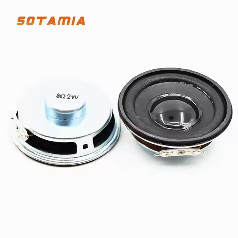 SOTAMIA 2Pcs 50MM Mini Portable Audio Speakers 2 Inch 4 Ohm 3W 8 Ohm 2W DIY Music Bluetooth Speaker 