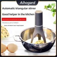 MKAutomatic Pan Stirrer Electric Stir Blender Cream Triangle Agitator Egg Beater Mixing Egg Cream Beater For Kitchen Cooking Tool