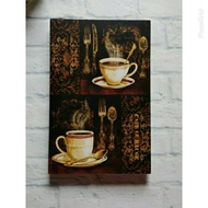 HIASAN DINDING Wall Decoration Cafe Poster coffee Cup Cafe Le Bauge