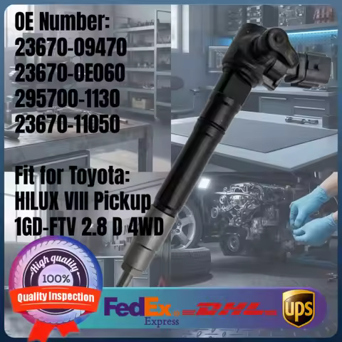 Common Rail Fuel Injector 23670-09470 23670-0E060 295700-1130 23670-11050 for Toyota Hilux VIII Pick