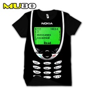 Old Nokia T-shirt Type 8210 3D Print T-shirt Distro Unique Clothes for all ages, contemporary fashio